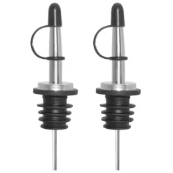 Hot Stainless Steel Classic Bottle Pourers w/ Tapered Spout Set/2 - cozylivehome.com | we sell a wide range of comfortable household items Shop All