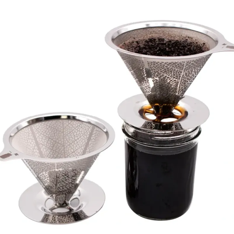 Sale Stainless Steel Pour Over Drip Coffee Filter for Mason Jars - cozylivehome.com | we sell a wide range of comfortable household items Shop All