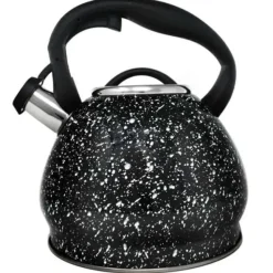 Flash Sale STAINLESS WHISTLING KETTLE BLACK SPATTERWARE 3.4 QT - cozylivehome.com | we sell a wide range of comfortable household items Shop All
