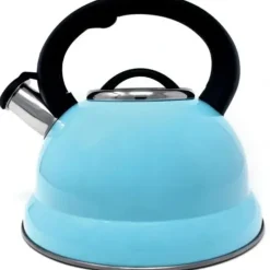 Fashion STAINLESS WHISTLING KETTLE BLUE 2.85 QT - cozylivehome.com | we sell a wide range of comfortable household items Shop All