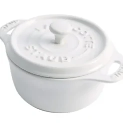 Hot STAUB CERAMIC MINI COCOTTE WHITE SINGLE - cozylivehome.com | we sell a wide range of comfortable household items Shop All