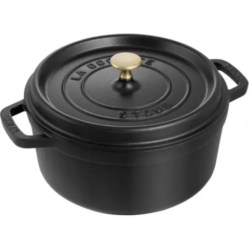 Sale STAUB COCOTTE 7 QT ROUND BLK - cozylivehome.com | we sell a wide range of comfortable household items Shop All