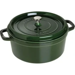 Cheap STAUB COCOTTE 7 QT ROUND BASIL - cozylivehome.com | we sell a wide range of comfortable household items Shop All