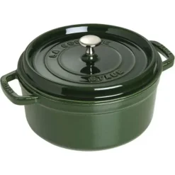 Clearance STAUB COCOTTE 5.5 QT ROUND BASIL - cozylivehome.com | we sell a wide range of comfortable household items Shop All