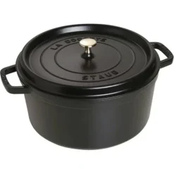 Outlet STAUB COCOTTE 9 QT ROUND BLACK - cozylivehome.com | we sell a wide range of comfortable household items Shop All