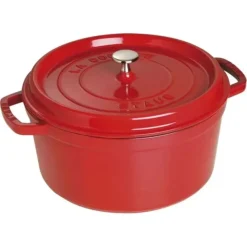 Best STAUB COCOTTE 7 QT ROUND CHERRY - cozylivehome.com | we sell a wide range of comfortable household items Shop All