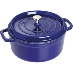 Best STAUB COCOTTE 5.5 QT ROUND DARK BLUE - cozylivehome.com | we sell a wide range of comfortable household items Shop All