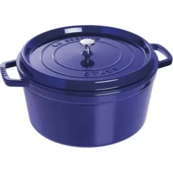 Sale STAUB COCOTTE 9 QT ROUND DARK BLUE - cozylivehome.com | we sell a wide range of comfortable household items Shop All