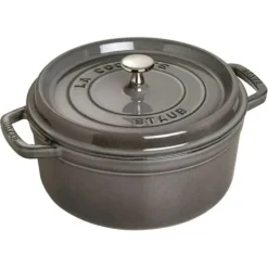 Hot STAUB COCOTTE 5.5 QT ROUND GRAPHITE - cozylivehome.com | we sell a wide range of comfortable household items Shop All