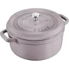 Online STAUB COCOTTE 7 QT ROUND LILAC - cozylivehome.com | we sell a wide range of comfortable household items Shop All