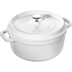 Fashion STAUB COCOTTE 4 QT ROUND WHITE - cozylivehome.com | we sell a wide range of comfortable household items Shop All