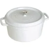 Flash Sale STAUB COCOTTE 7 QT ROUND WHITE - cozylivehome.com | we sell a wide range of comfortable household items Shop All