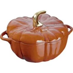 Clearance STAUB PUMPKIN COCOTTE 3.5QT ORANGE W/BRASS KNOB - cozylivehome.com | we sell a wide range of comfortable household items Shop All