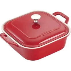Flash Sale STAUB SQUARE COVERED BAKER 9" CHERRY - cozylivehome.com | we sell a wide range of comfortable household items Shop All