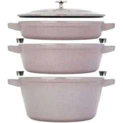 Best STAUB STACKABLE 4 PC SET LILAC - cozylivehome.com | we sell a wide range of comfortable household items Shop All