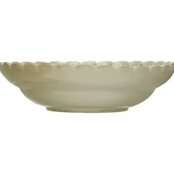 Clearance Stoneware Bowl w/ Scalloped Edge - cozylivehome.com | we sell a wide range of comfortable household items Shop All