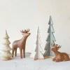 Best Sale Stoneware Lying Deer, Wood Finish - cozylivehome.com | we sell a wide range of comfortable household items Holiday Decor