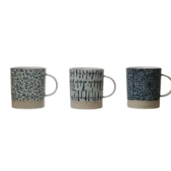 Cheap STONEWARE MUG HAND STAMPED - cozylivehome.com | we sell a wide range of comfortable household items Shop All