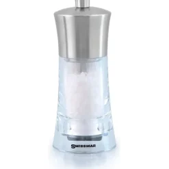 Flash Sale Swissmar Torre Acrylic Salt Mill w/ Stainless steel 6" - cozylivehome.com | we sell a wide range of comfortable household items Shop All