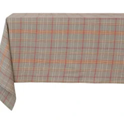 Discount Tablecloth Pumpkin & Spice Plaid 60"x84" - cozylivehome.com | we sell a wide range of comfortable household items Shop All