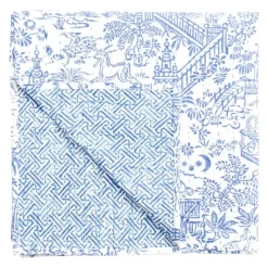 Store TABLECOVER PAGODA TOILE 70.5" X 70.5" BLU & WHT - cozylivehome.com | we sell a wide range of comfortable household items Shop All
