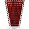 Cheap TAJ Designs Crystal Square Vase Red - cozylivehome.com | we sell a wide range of comfortable household items Giftware