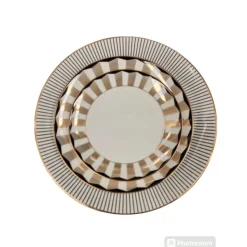 Cheap TAJ Designs Gold Rays Dinnerware Service For 4 - cozylivehome.com | we sell a wide range of comfortable household items Shop All