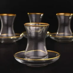 Fashion TAJ Seder Glasses Gold Set Of 6 - cozylivehome.com | we sell a wide range of comfortable household items Shop All