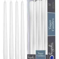 Hot Taper Candles White - cozylivehome.com | we sell a wide range of comfortable household items Shop All