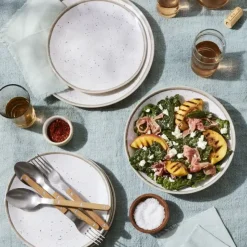 Online TarHong Retreat Pottery White Bamboo Dinnerware - cozylivehome.com | we sell a wide range of comfortable household items Shop All