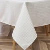 Clearance TC1373 Tablecloth Houndstooth White - cozylivehome.com | we sell a wide range of comfortable household items Shop All
