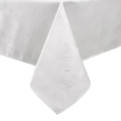 Hot TC1367-70180 Tablecloth Jacquard Sketched White TC1367 - 70" x 180 - cozylivehome.com | we sell a wide range of comfortable household items Shop All