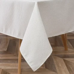 Fashion TC1379 Tablecloth Jacquard White - cozylivehome.com | we sell a wide range of comfortable household items Shop All