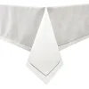 Flash Sale TC1551-70108 Tablecloth Polyester (Linen Look) TC1551 - White with Hole design Etched at seam - 70 x 108 - cozylivehome.com | we sell a wide range of comfortable household items Shop All
