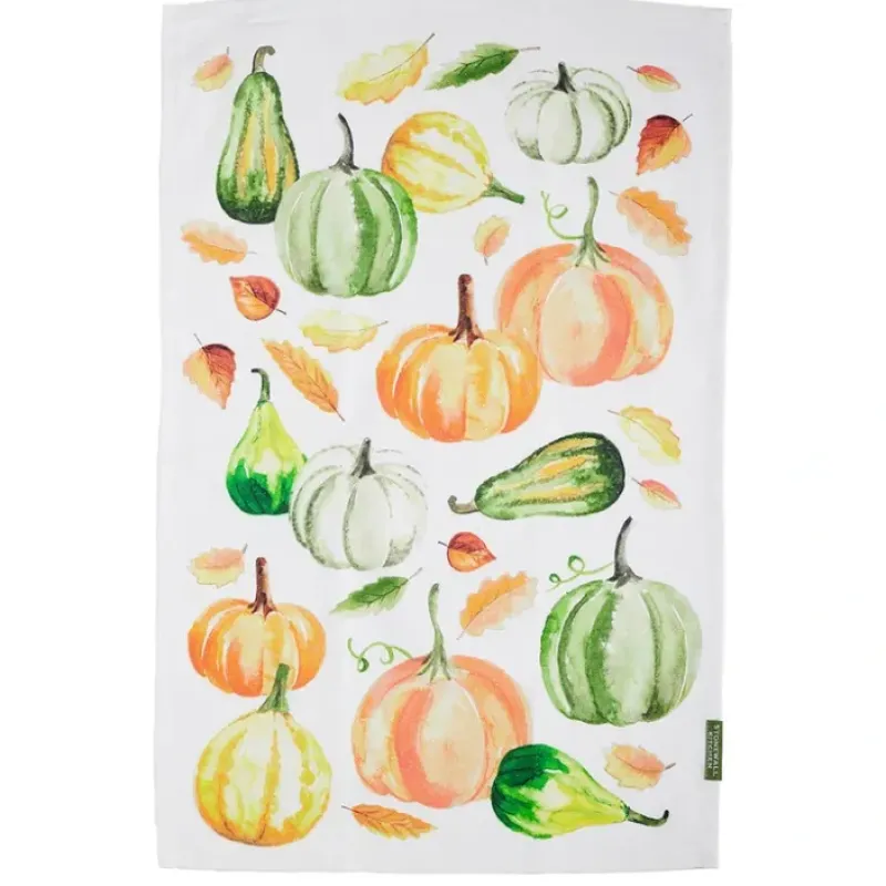 New TEA TOWEL WATERCOLOR PUMPKINS - cozylivehome.com | we sell a wide range of comfortable household items Shop All