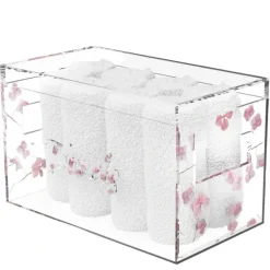 Online TFTBH01P Hydrangea Towel Box - cozylivehome.com | we sell a wide range of comfortable household items Giftware