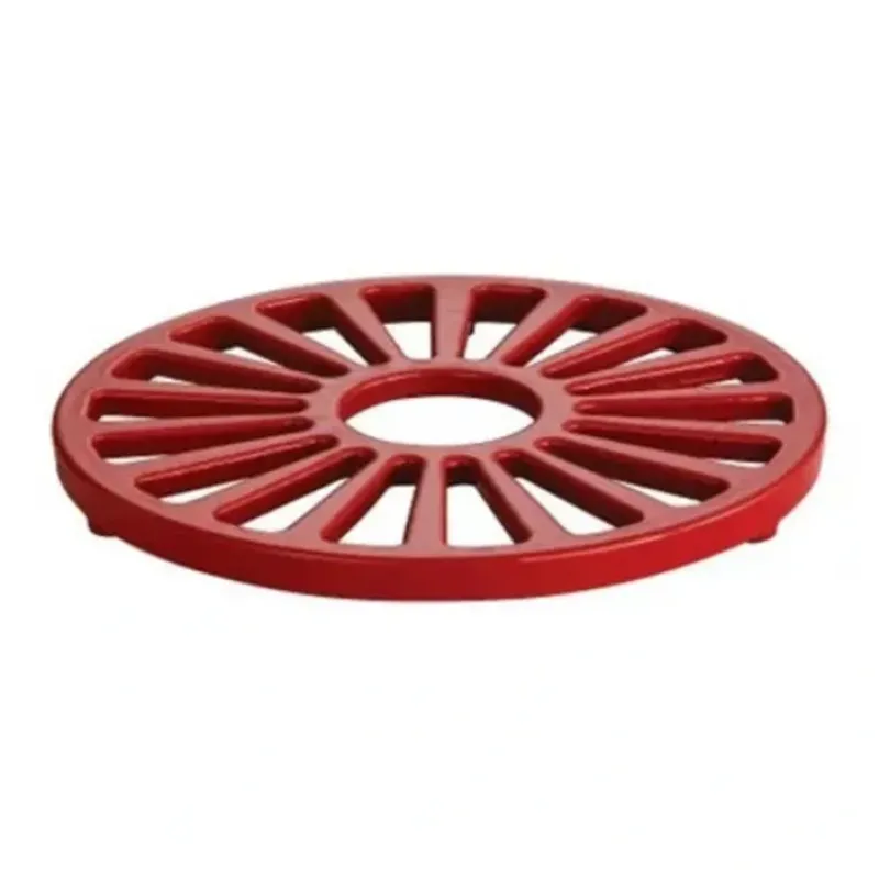 Sale TRIVET ENAMELED CAST IRON 7" ROUND RED - cozylivehome.com | we sell a wide range of comfortable household items Shop All