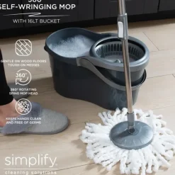 Fashion Twist & Spin Mop Cleaning Kit with Bucket & Expandable Handle - 16LT Bucket. - cozylivehome.com | we sell a wide range of comfortable household items Shop All