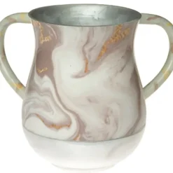 Outlet UK48427 Aluminium Washing Cup 13 cm - Marble texture - cozylivehome.com | we sell a wide range of comfortable household items Shop All