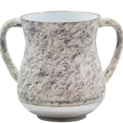 Best UK44039 An Elegant Aluminum Washing Cup 13 Cm -gray & White Marble - cozylivehome.com | we sell a wide range of comfortable household items Shop All