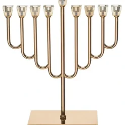 Best UK49427 Metal Menorah 36 cm with Golden Crystal C - cozylivehome.com | we sell a wide range of comfortable household items Shop All