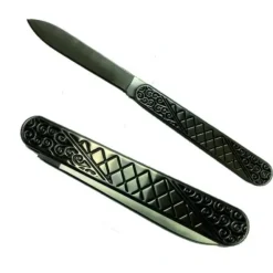 Online UK55554 Nickle Folding Knife with decorations Non Serrated - cozylivehome.com | we sell a wide range of comfortable household items Shop All
