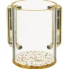 Online UK40175 Perspex Clear Washing Cup 13 cm - Gold Sparkles - cozylivehome.com | we sell a wide range of comfortable household items Shop All