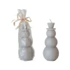 New Unscented Snowman Shaped Candle, Grey - cozylivehome.com | we sell a wide range of comfortable household items Shop All