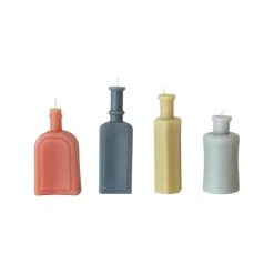 Best Sale Unscented Vintage Bottle Shaped Candles Set 4 - cozylivehome.com | we sell a wide range of comfortable household items Shop All