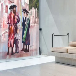 Fashion V700 - Sukkos in Meah Shearim | Sukkah Mural 32" x 24" - cozylivehome.com | we sell a wide range of comfortable household items Shop All