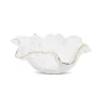 Clearance VB3947 Hammered Glass Ruffled Bowl with Gold Trim - Small - cozylivehome.com | we sell a wide range of comfortable household items Giftware
