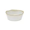 Cheap VB4878 Organic Shaped Salad Bowl White with Gold Trim - cozylivehome.com | we sell a wide range of comfortable household items Giftware