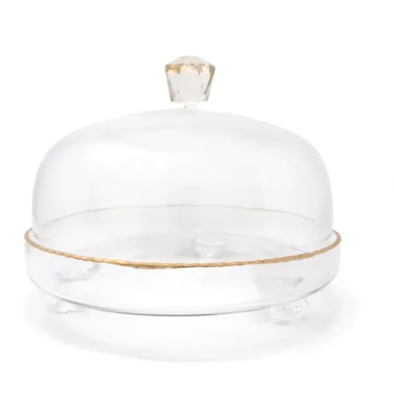 Cheap VCD4440 Clear Glass Dome With Amber Crystal Handle - cozylivehome.com | we sell a wide range of comfortable household items Giftware