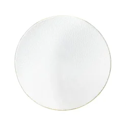 Outlet VD-1303-CG Vine, hamered Clear with Gold Rim, Glass Chargers, 13' - cozylivehome.com | we sell a wide range of comfortable household items Shop All